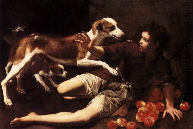 Boy Attacked by a Dog, Pedro Nunez de Villavicencio